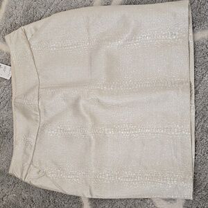 Brand new Metalic ivory skirt